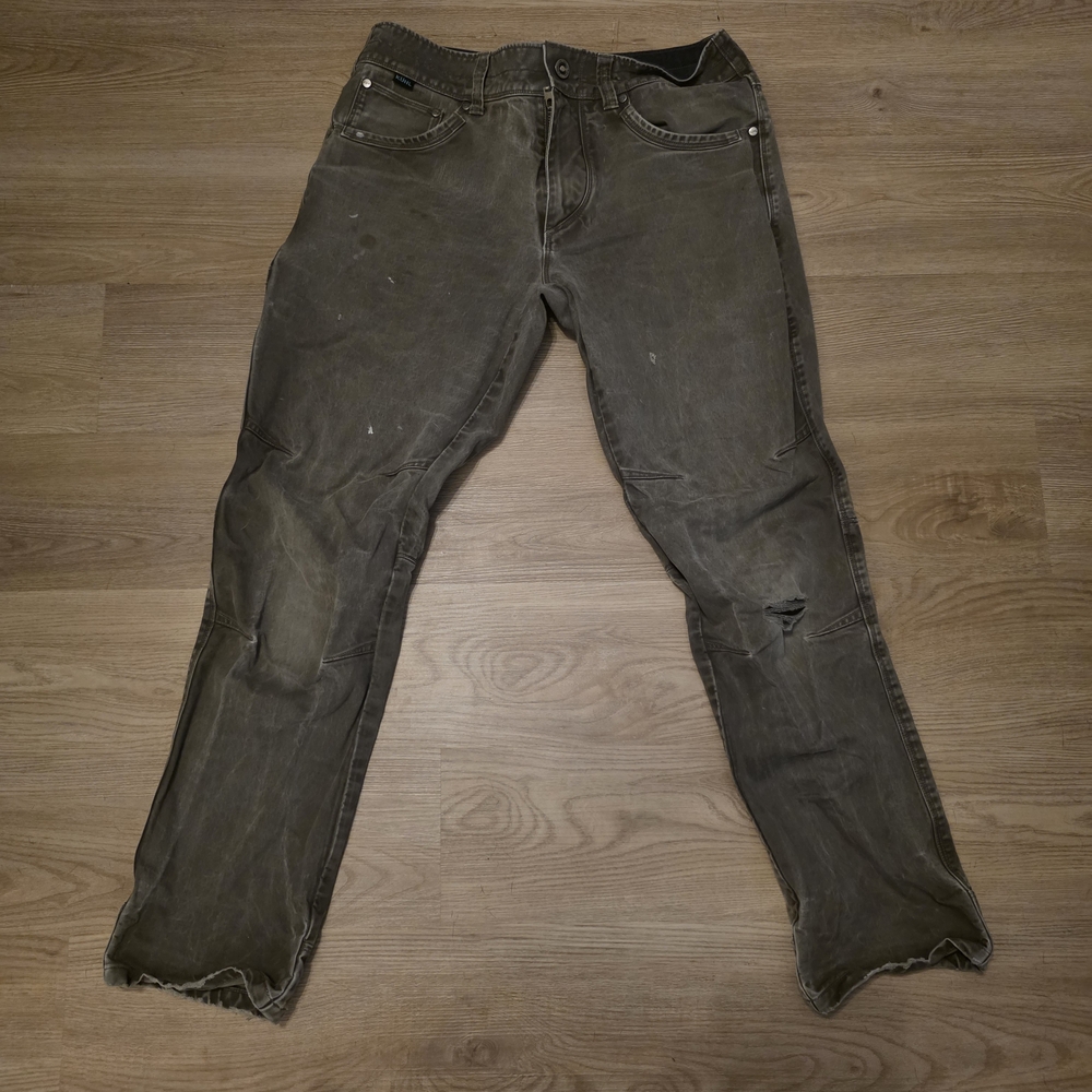 Vintage Distressed KÜHL Utility Pants – Worn-In Workwear AestheMen's Brown Jeans